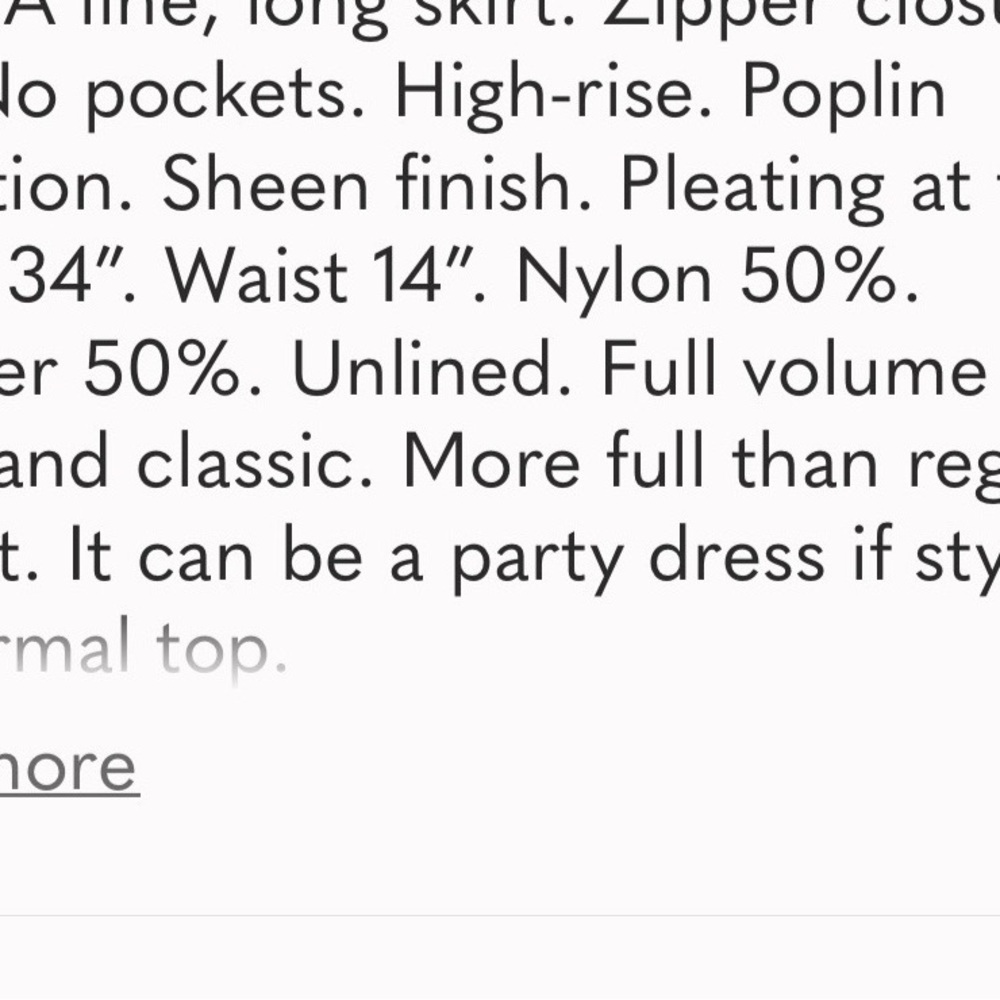 Free People Emilia Black Pleated Full Sheen Maxi Skirt - zipper. - Picture 10 of 10